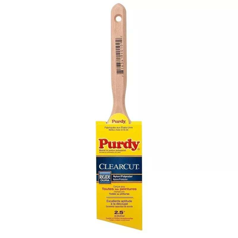 Purdy Clearcut Glide 152125 Trim Brush, Nylon/Polyester Bristle, Fluted Handle
