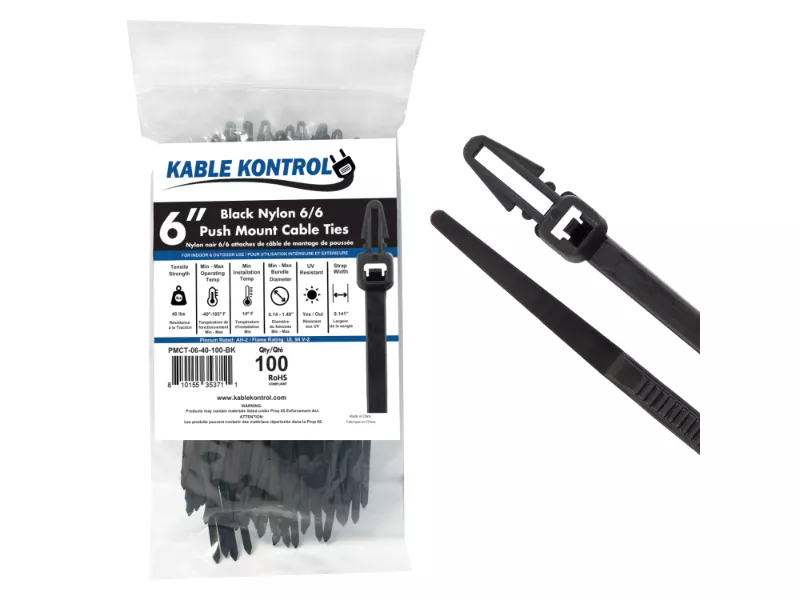 Push Mount Cable Zip Ties