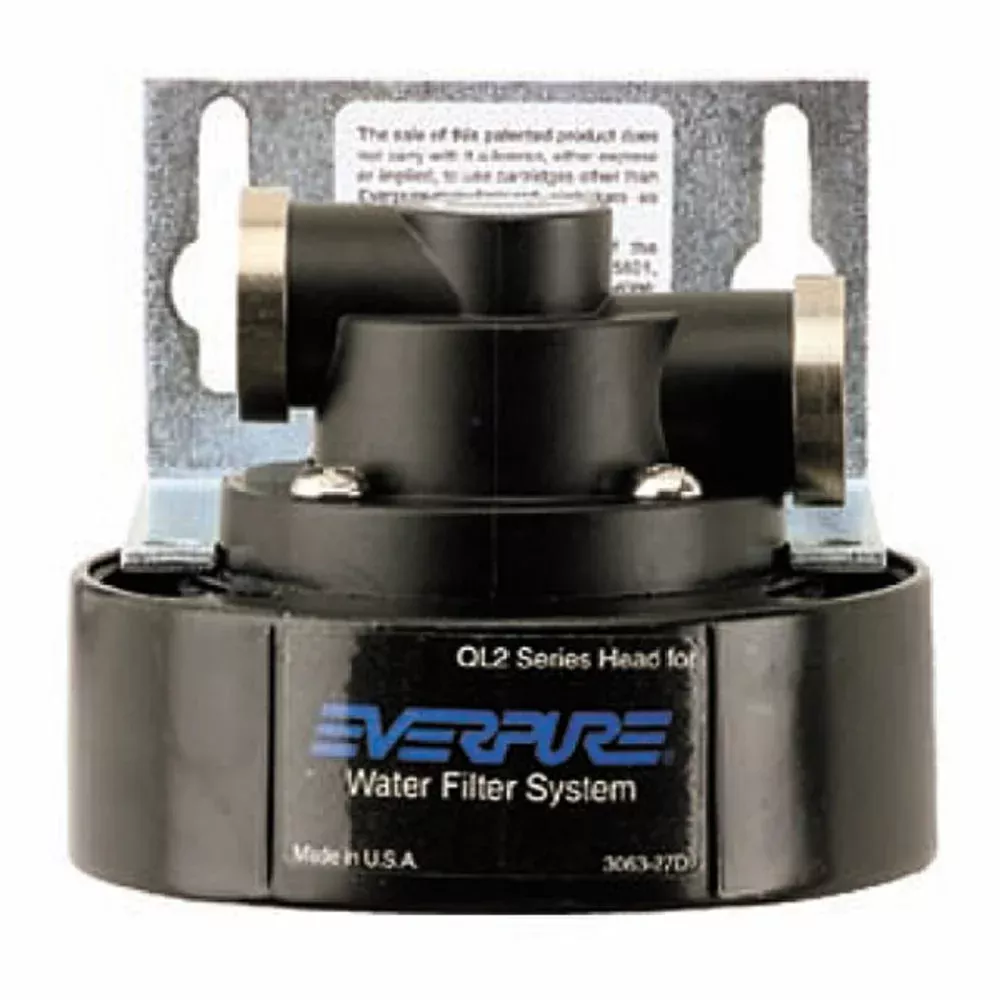 QL2 Filter Head w/Mounting Bracket, 1/4 John Guest