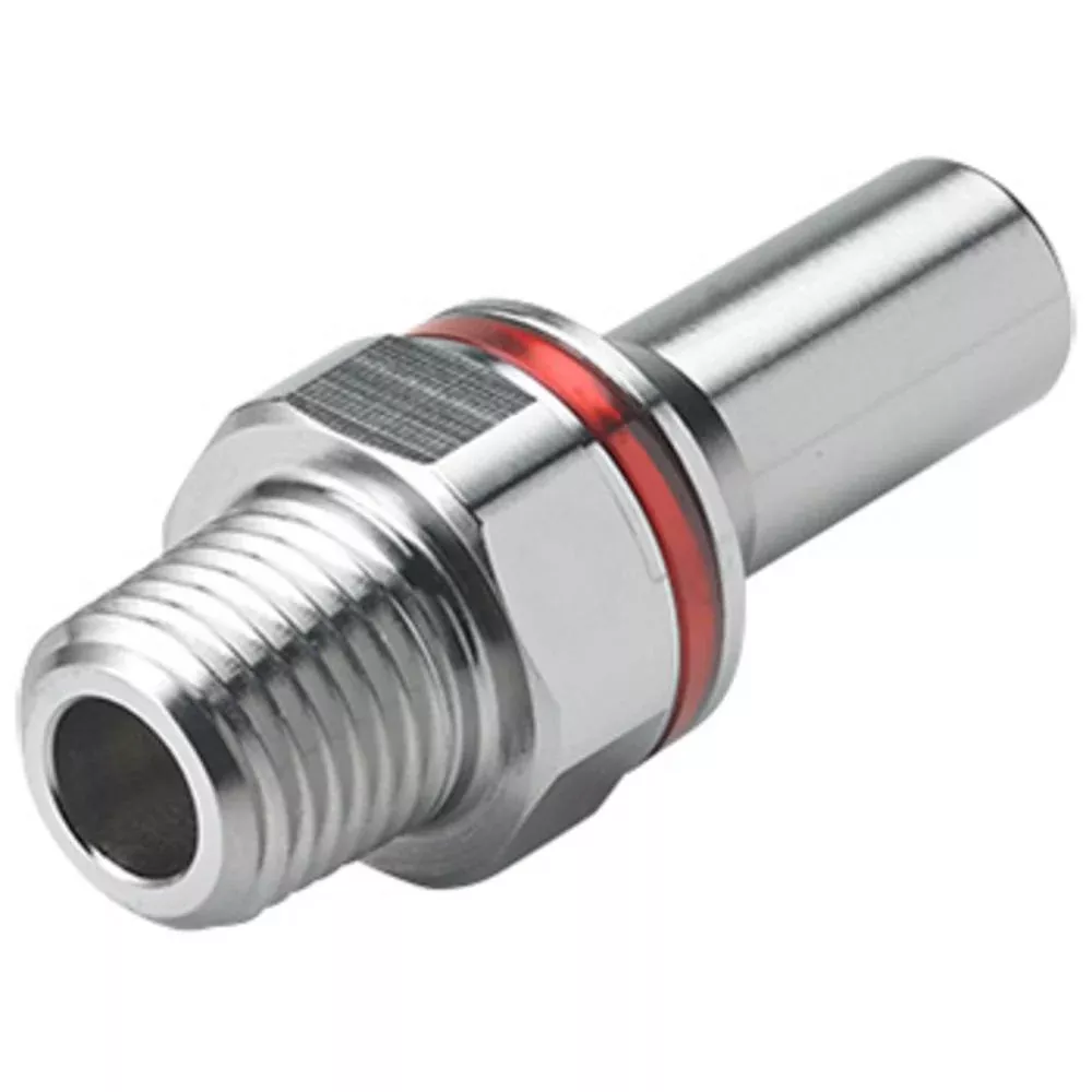 RPLQ4D24004RED Rack and Panel Insert Straight Thread Port 1/4 NPT Warm Red