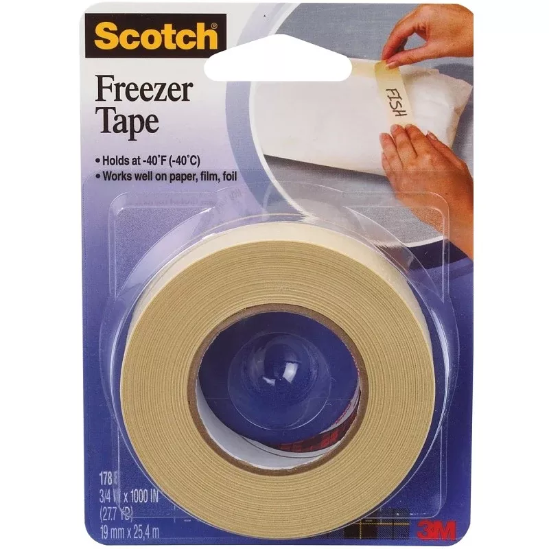 Scotch 178 Freezer Tape, Tan/Transparent