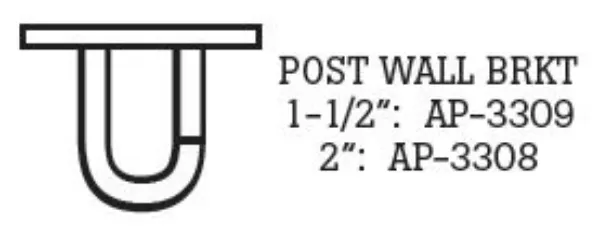 Single Loop Wall Brackets for PVC Plank