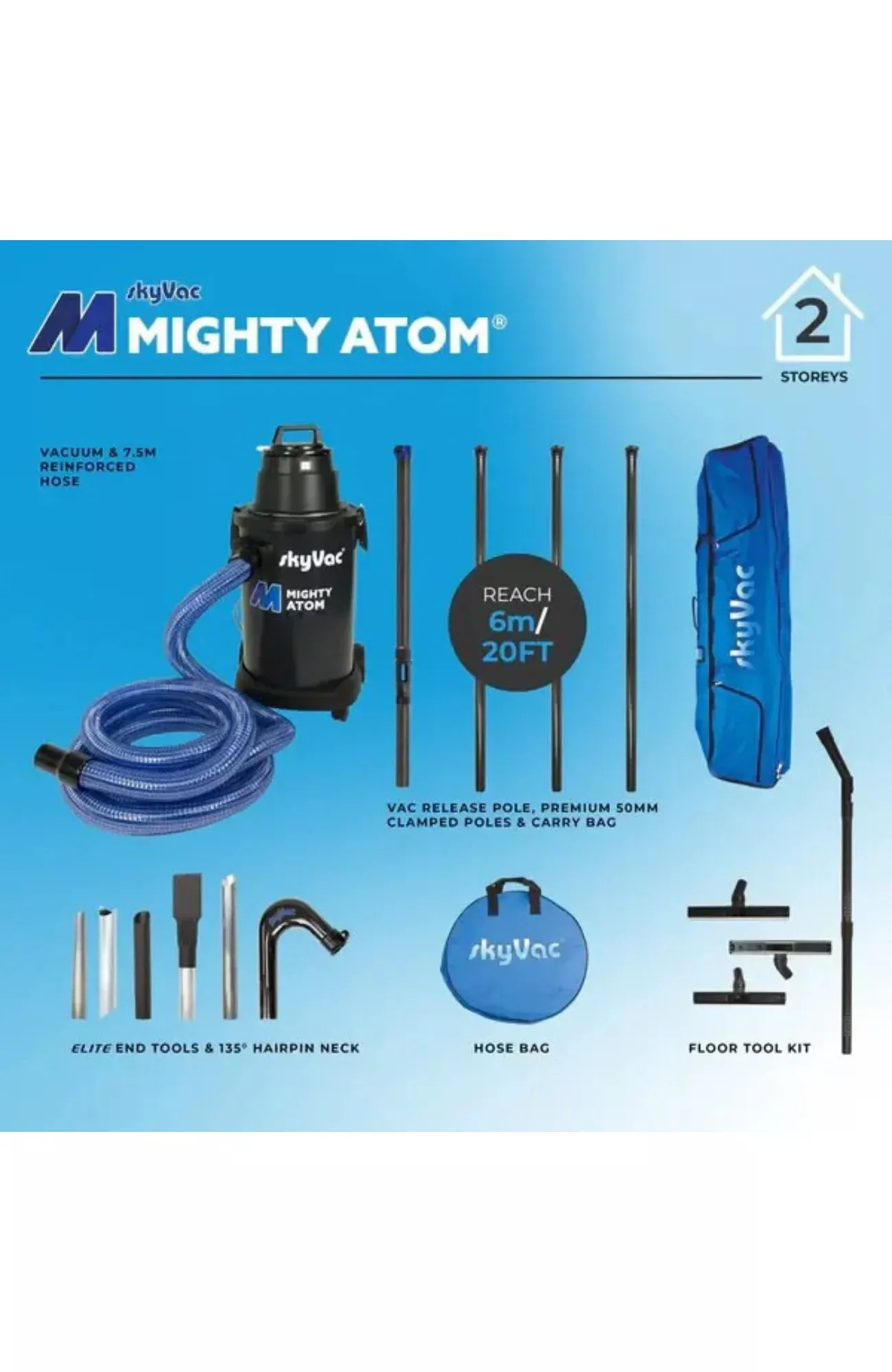 SkyVac Mighty Atom Clamped (You Choose)