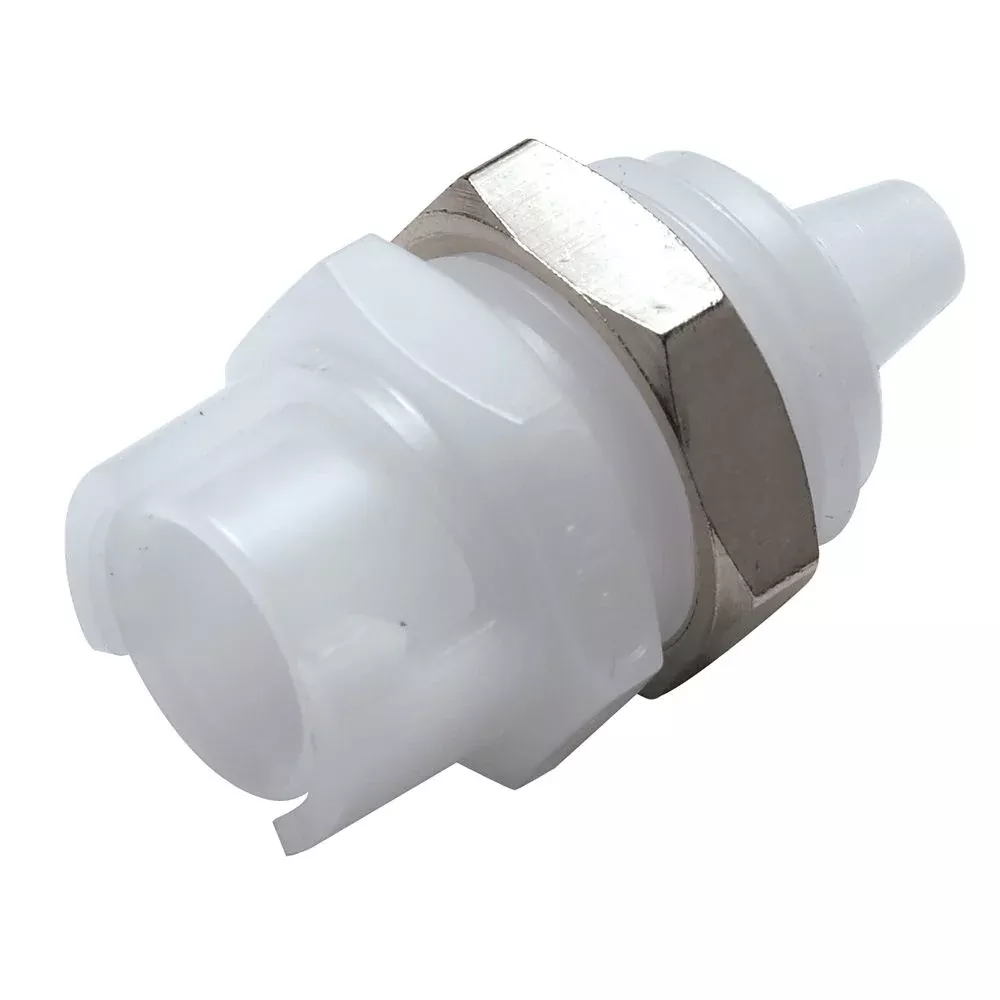 SMFPMDM3 Valved Panel Mount Hose Barb Coupling Body 3mm ID Barb