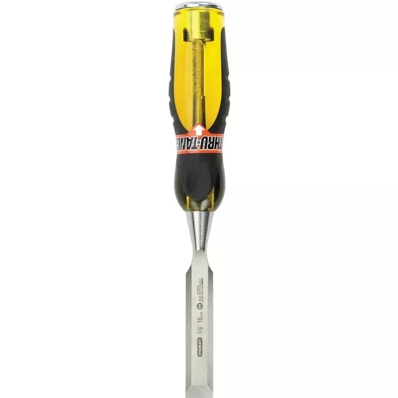 STANLEY 16-976 Chisel, 5/8 in Tip, 9 in OAL, Chrome Carbon Alloy Steel Blade, Ergonomic Handle