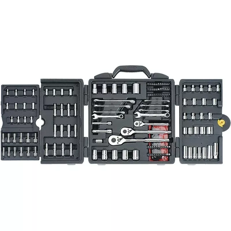 STANLEY 96-011 Mechanic's Tool Set, 170-Piece, Chrome Vanadium, Chrome Vanadium