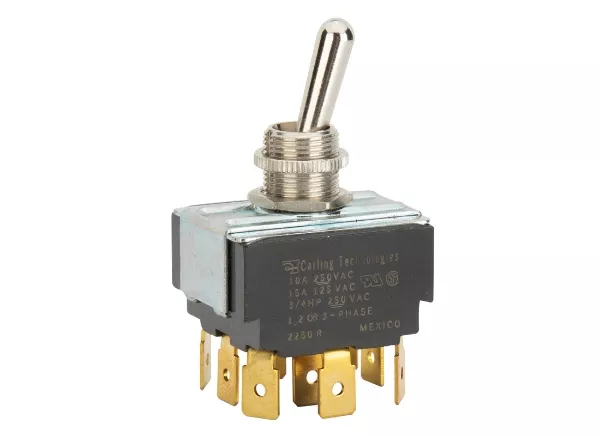 Toggle Switch TPDT 10 Amp 250V 3/4 HP