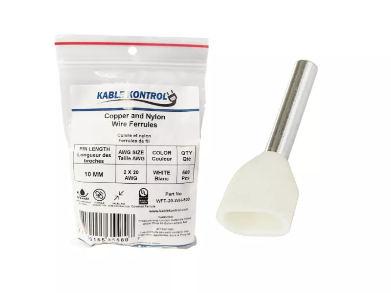 Twin Wire Ferrules - Nylon Insulated