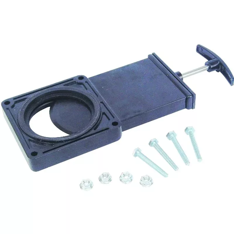 US Hardware RV-513B Waste Gate, Black, ABS/Stainless Steel