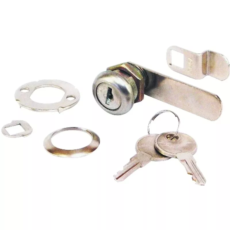 US Hardware WP-9708C Cam Lock, Steel, Chrome