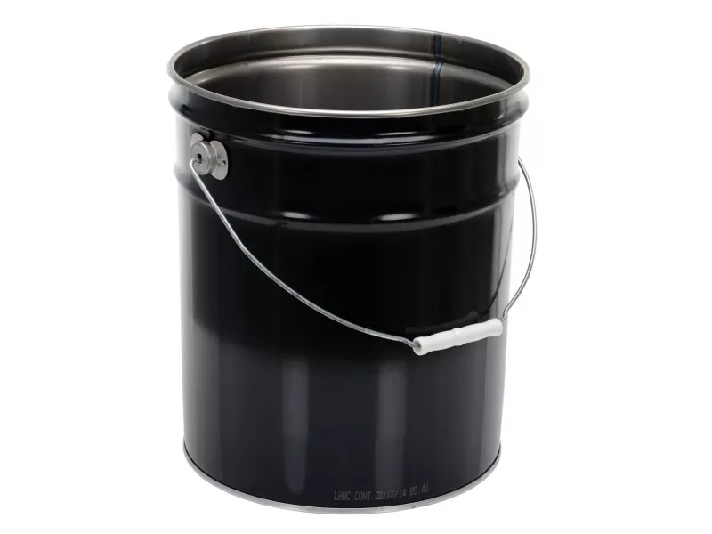 Vestil Steel Pail Buckets - Black