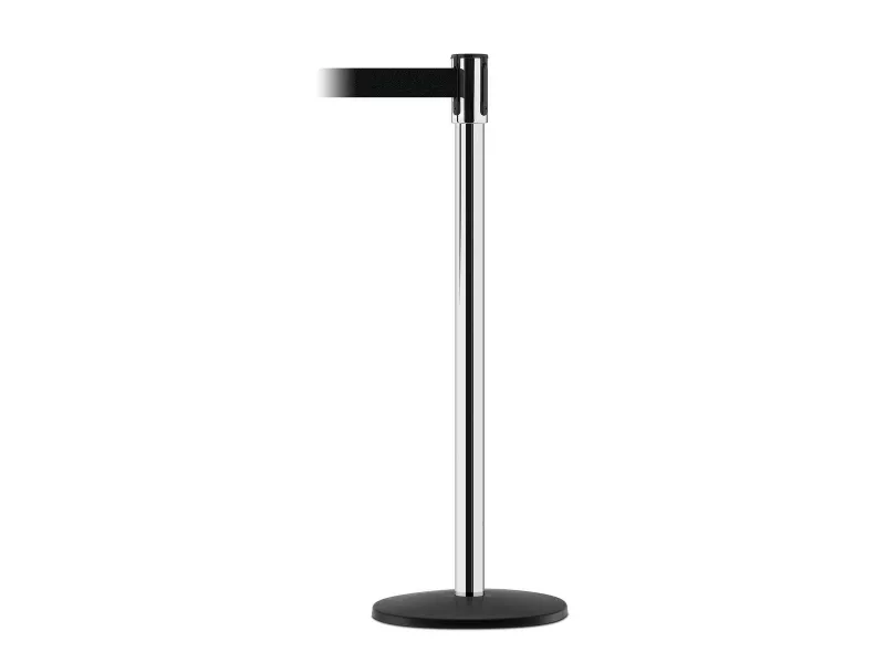 Vestil Tensabarrier 40" Tall - 2" Diameter Barrier Post with Receiver Clips