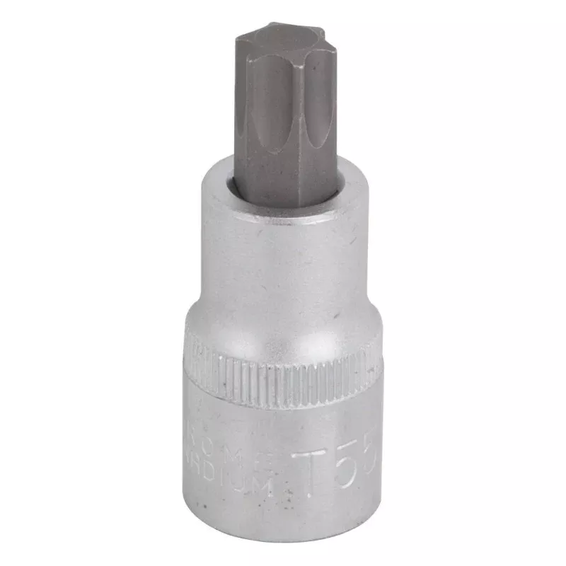 Vulcan 55050124SD Star Bit Socket, T55 Tip, Chrome