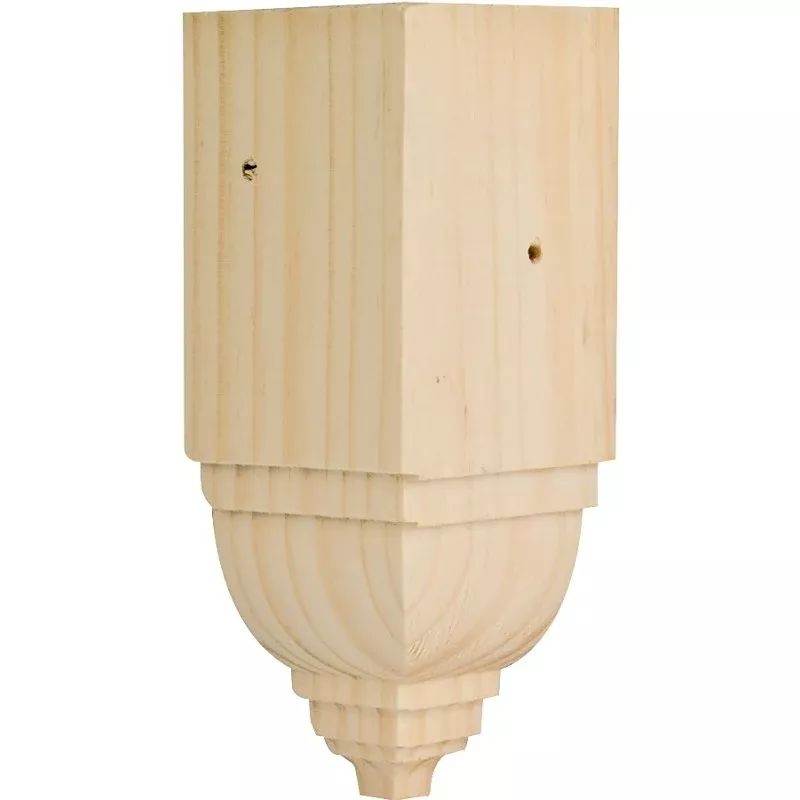 Waddell ICTB52 Crown Corner Block Moulding, Pine
