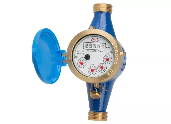 Water Meter w/ Couplings - No Pulse