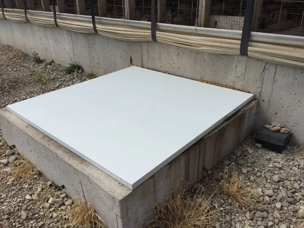 White Pump Out Pit Cover | 6' x 6'