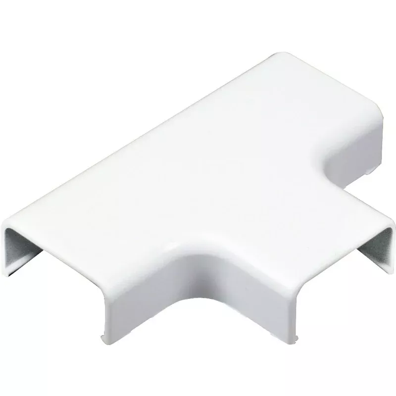 Wiremold C51 Wireway Elbow T-Fitting, Plastic, White