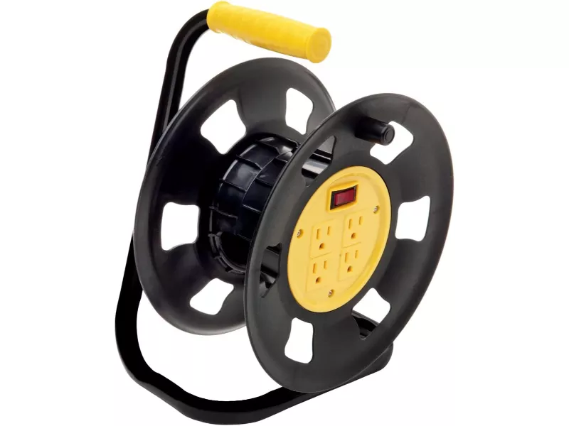 Woods Designers Edge Multi-Outlet Adapter Extension Cord Storage Reel